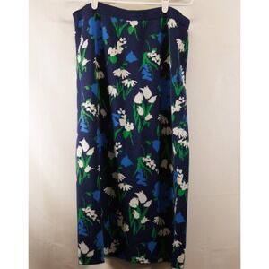 NWOT Kate Spade New York Size XL Mixed Floral Midi Sweater Skirt Jacquard knit